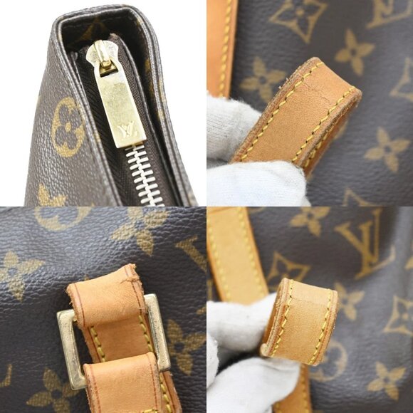 LOUIS VUITTON Cabas Mezzo Shoulder Bag Monogram Leather Brown M51151 82KB425 - Picture 9 of 15